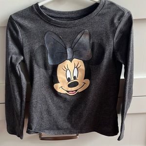 Old navy classic Minnie Disney grey size 5 long sleeve t shirt.